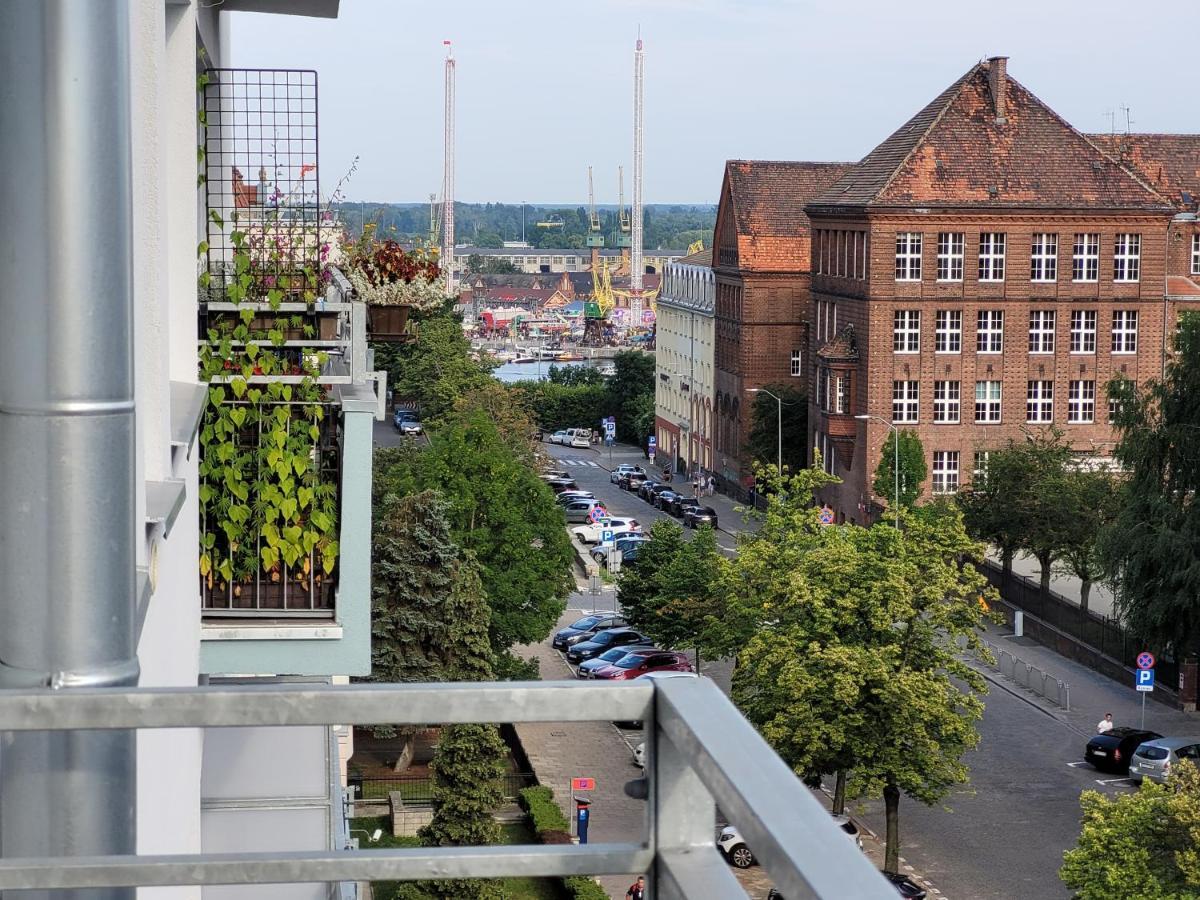 Sloneczny Apartament Przy Filharmonii, Walach Chrobrego Daire Szczecin Dış mekan fotoğraf